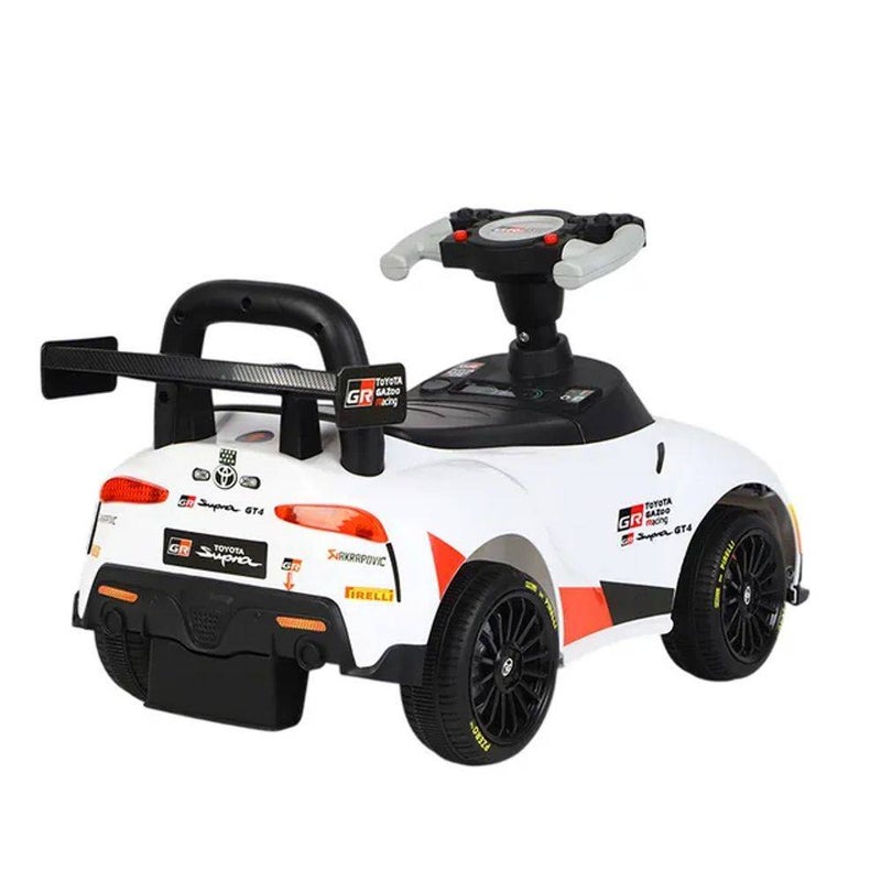 Toyota GR Supra GT4 Foot-To-Floor Ride-On Push Car (White) - Image 4