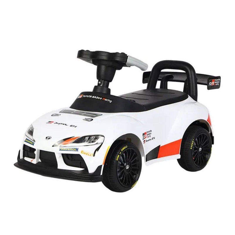 Toyota GR Supra GT4 Foot-To-Floor Ride-On Push Car (White) - Image 3