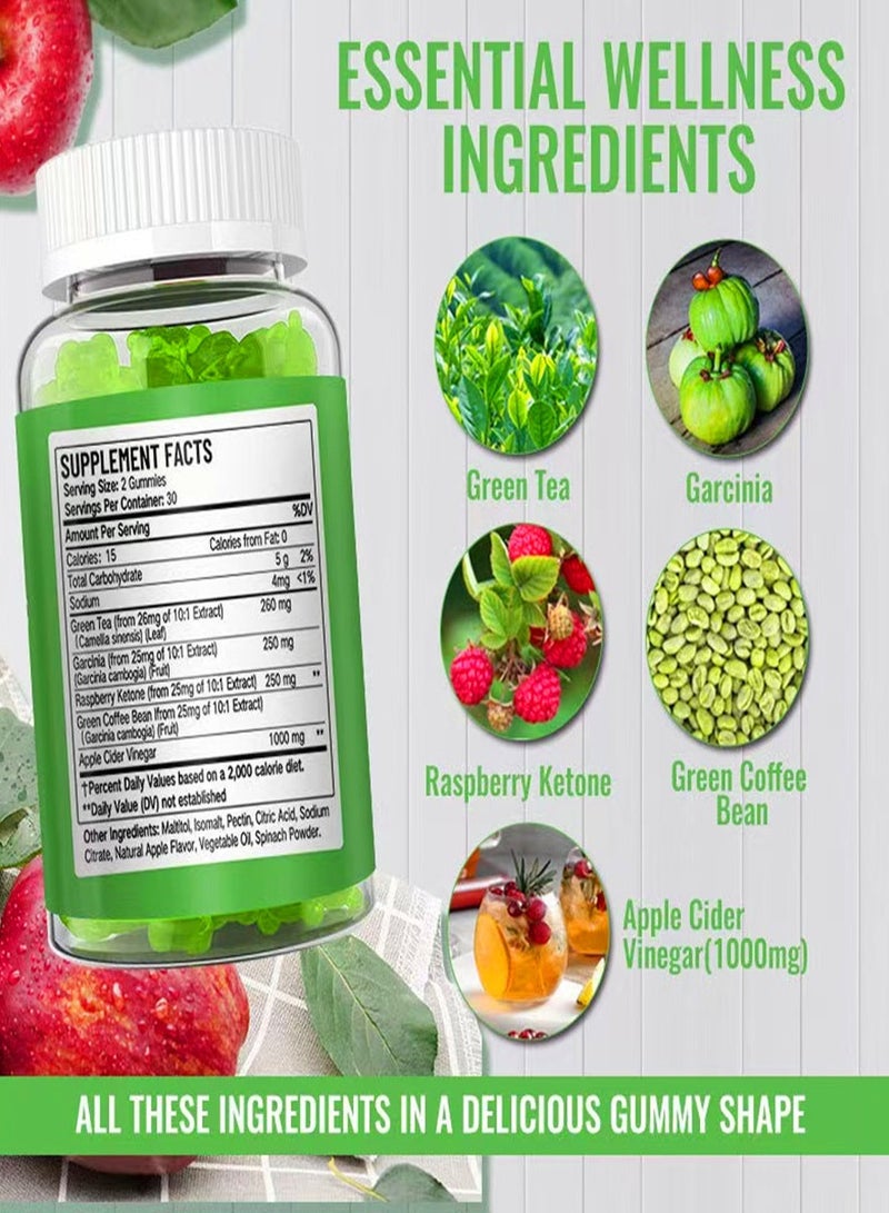 Daynee Keto+acv Gummies Sugar Free Good For Burning Fat Improving Metabolism Reducing Bloating 60 Vegan Gummies - Image 4