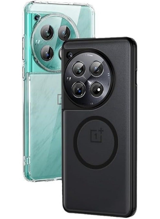 عام علبة شحن لاسلكي متوافقة مع هاتف OnePlus 12 5G وغطاء هاتف واضح ومقاوم للصدمات من الأكريليك لـ OnePlus 12. - Image 4