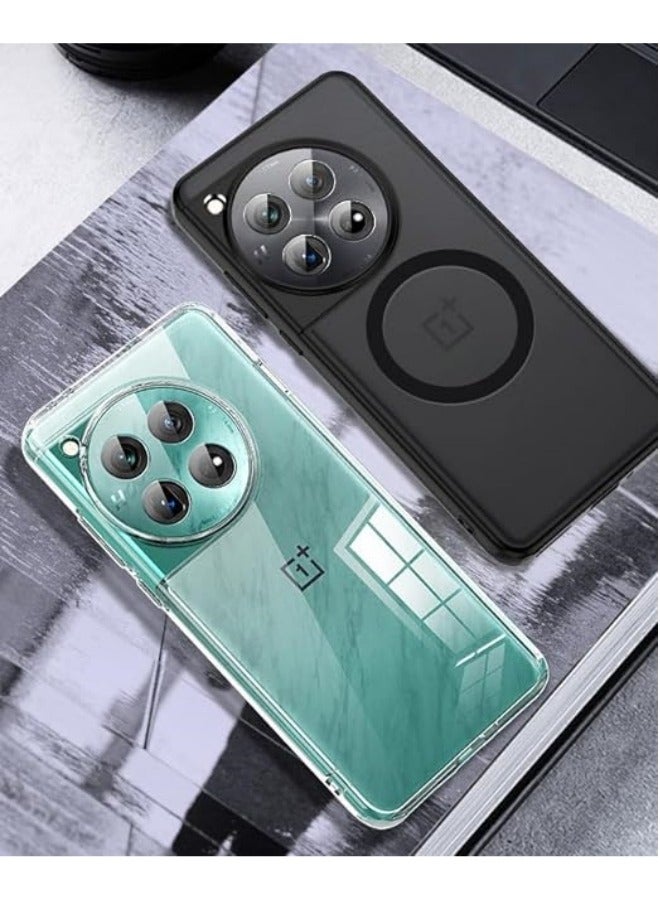 عام علبة شحن لاسلكي متوافقة مع هاتف OnePlus 12 5G وغطاء هاتف واضح ومقاوم للصدمات من الأكريليك لـ OnePlus 12. - Image 5