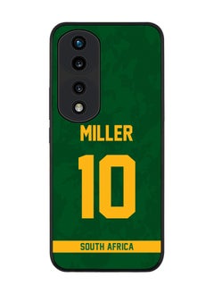 Rugged Black Edge Case for Honor 70 Pro, Slim fit Soft Case Flexible Rubber Edges Thin Cover - Player Name - AB de Villiers, Jersey Number- 17