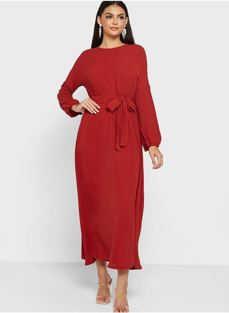 Khizana - Belted Relaxed Dress - Image 1