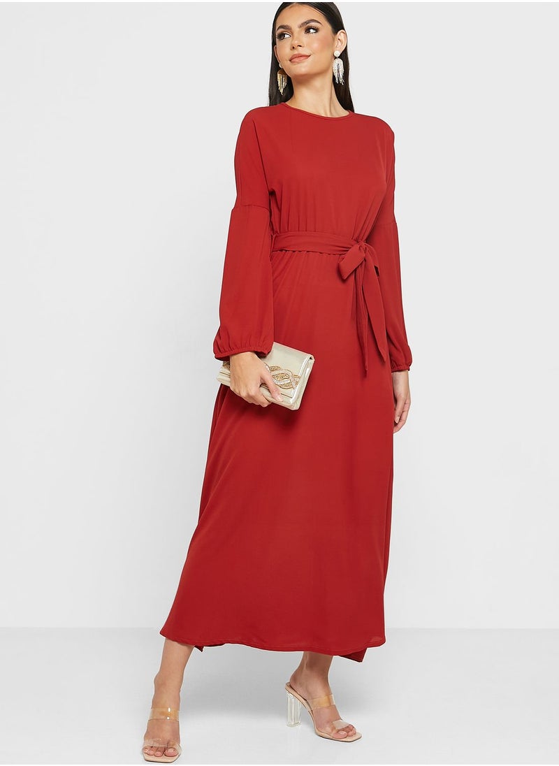 Khizana - Belted Relaxed Dress - Image 1