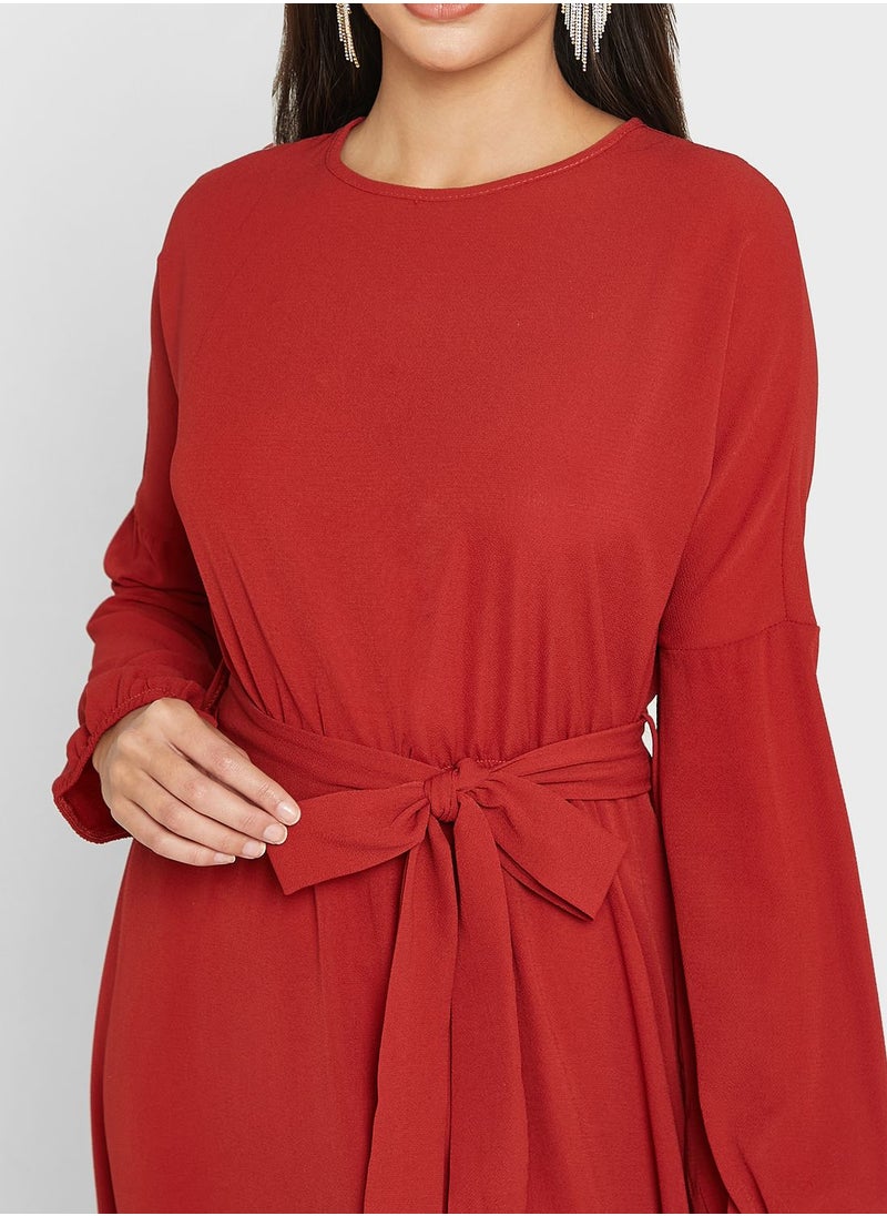 Khizana - Belted Relaxed Dress - Image 1