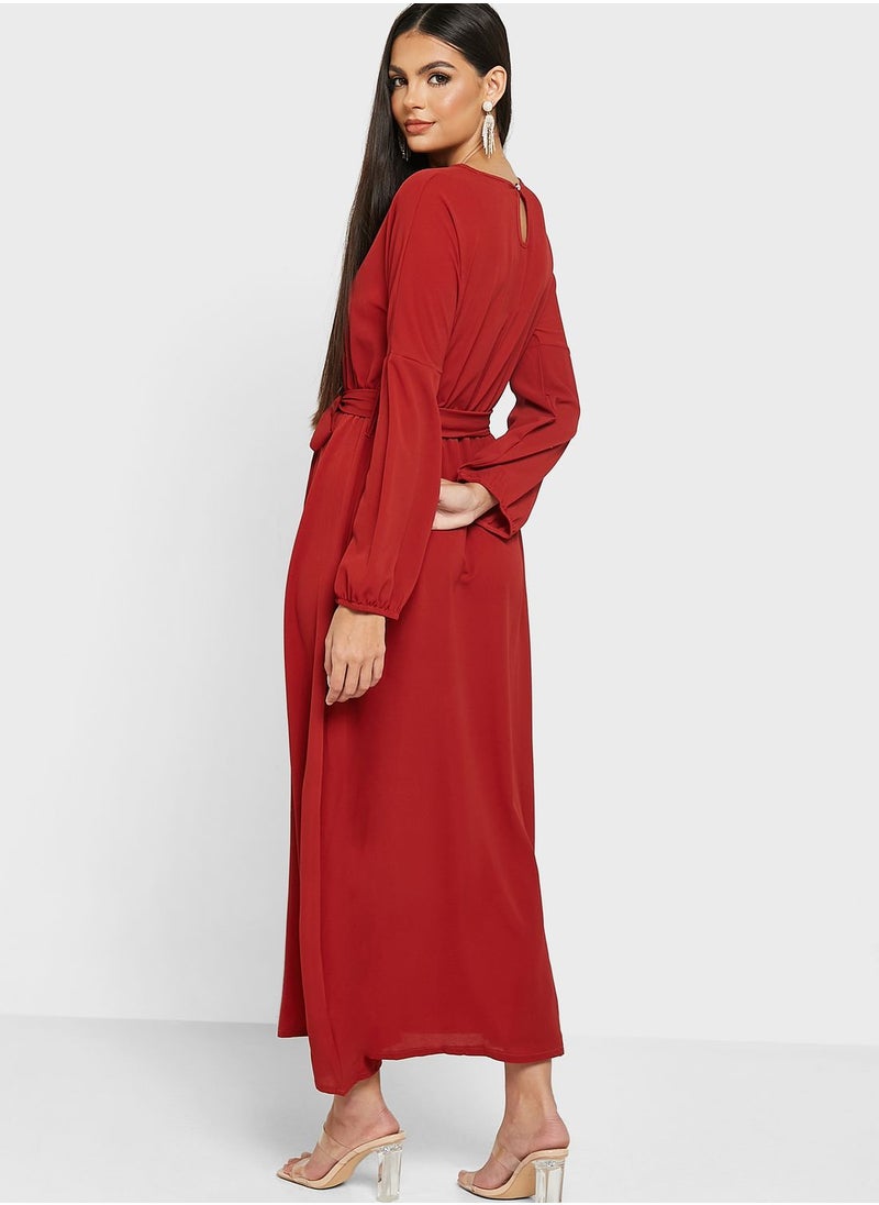 Khizana - Belted Relaxed Dress - Image 1