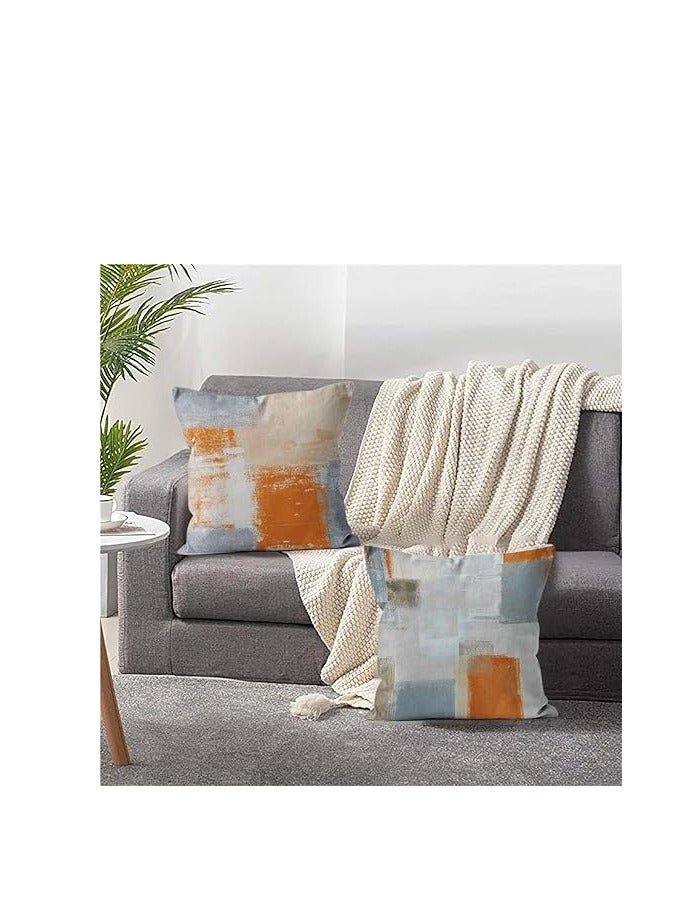 18x18” Decorative Pillow Covers (Set of 4) – Modern Linen Fabric, Stylish Cushion Covers, Washable Pillowcases, Comfortable Throw Pillows, 45x45cm, Durable, Versatile Indoor & Outdoor Pillow Covers - Image 4