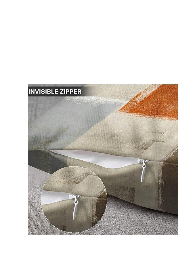 18x18” Decorative Pillow Covers (Set of 4) – Modern Linen Fabric, Stylish Cushion Covers, Washable Pillowcases, Comfortable Throw Pillows, 45x45cm, Durable, Versatile Indoor & Outdoor Pillow Covers - Image 5