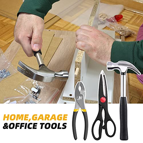 URASISTO 40-Piece Home Tool Kit with Easy Carrying Box, Small Basic Hand Tool Set Perfect for DIY Building, Home Maintenance and Woodworking, Great for College Students - Image 4