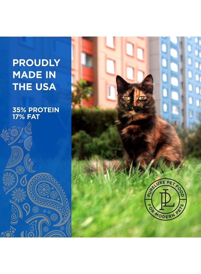 PURELUXE Grain and Gluten Free Cat Food, Finicky Cat Elite Nutrition, Chicken, Chickpeas, and Salmon, for All Life Stages and Breeds, Made in The USA, 3.3lbs - Image 4