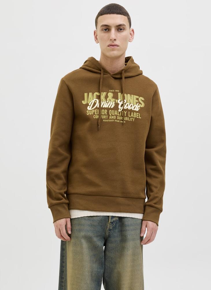JACK & JONES Logo Regular Fit Pullover Hoodie - Image 1