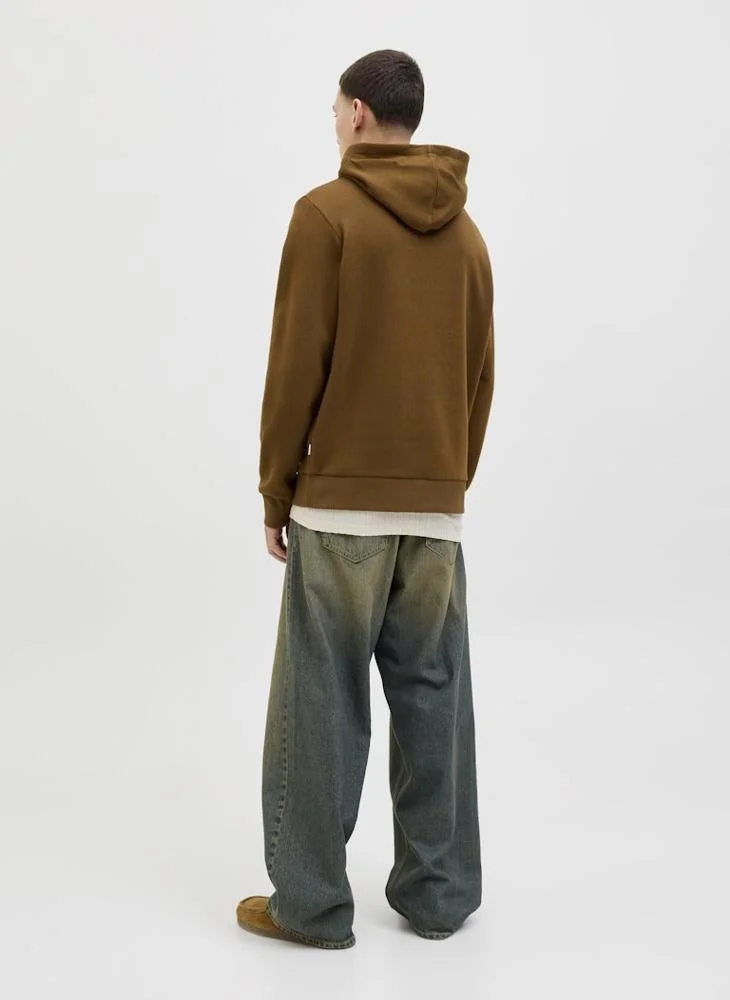 JACK & JONES Logo Regular Fit Pullover Hoodie