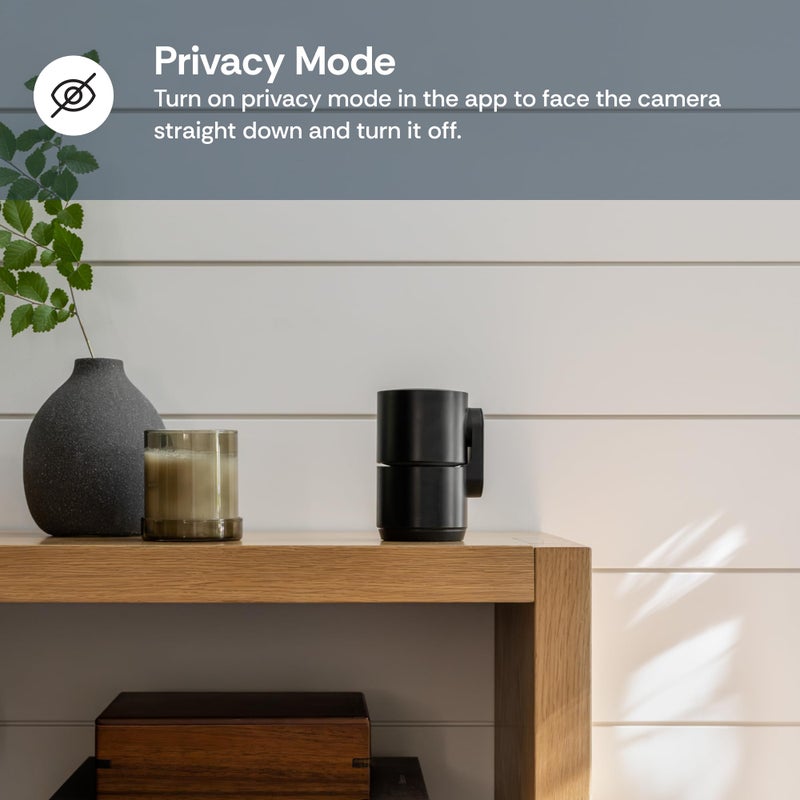 LUNA Home Luna 2K Indoor Cameras for Home Security, 2.4GHz & 5GHz WiFi, 360-Degree Pan-Tilt, Built-in Spotlight, Human Auto Tracking, Siren, Pet/Dog/Baby Camera with Phone app, Black (2026 Upgrade Version) - Image 4