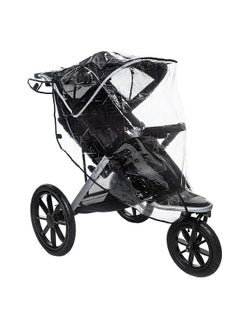 Jeep Jogging Stroller Weather Shield Baby Rain Cover Universal Size To Fit Most Jogging Strollers Waterproof Windproof Ventilationprotection Pramvinyl Clear Plastic  - Image 2