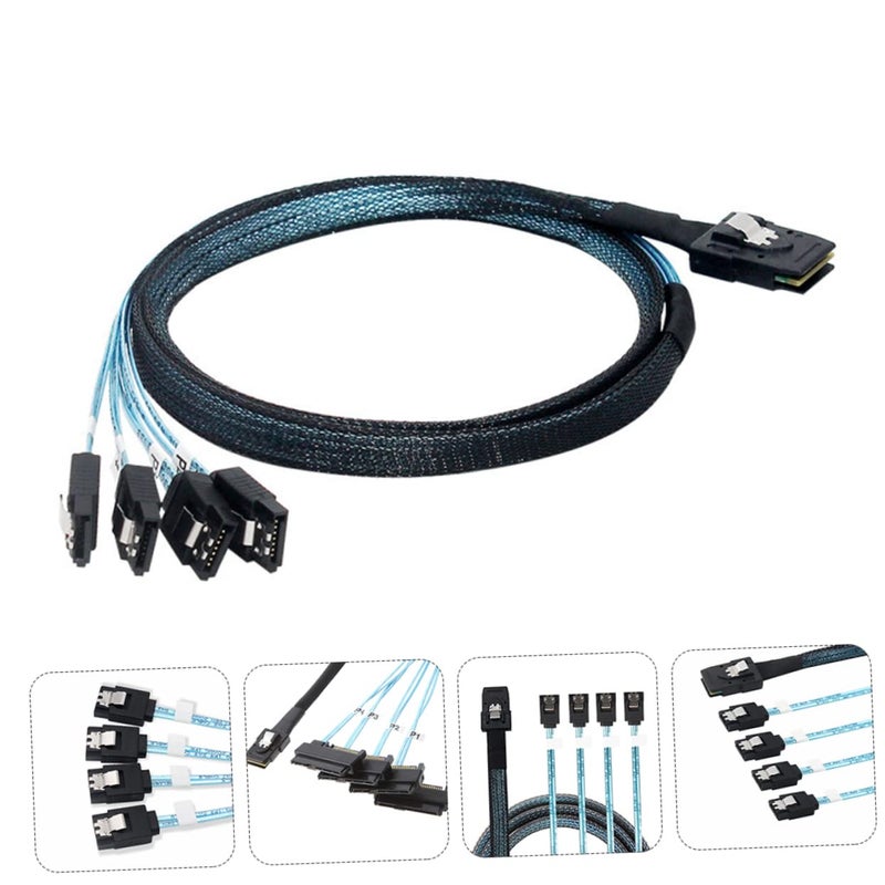كابل نقل بديل Mini SAS 36-pin إلى 4 أسلاك بطول 0.5 متر - Image 5