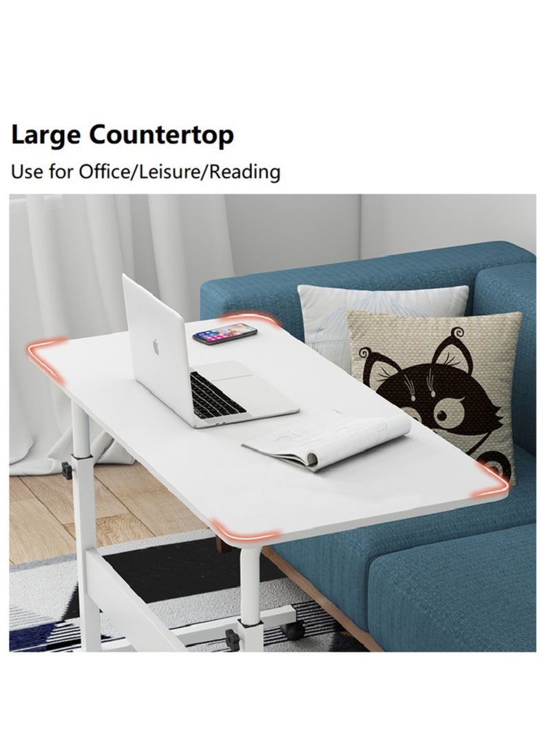ZUIHAO Laptop Desk Height Adjustable Desk Small Standing Desk Home Office Desks for Small Spaces Portable Desk Table for Bedrooms 80x40cm - Image 3