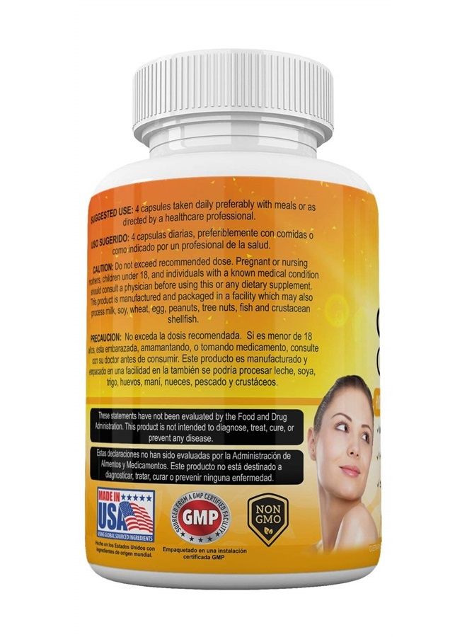 Amate Life Colageno Hidrolizado para Mujer y Hombre– Capsulas Colágeno para Cabello, Piel y Uñas Saludables- Tipo 1 y 3 para Articulaciones Saludables- 120 Capsulas Hecho en USA por - Image 3