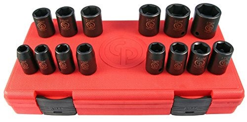 Chicago Pneumatic SS4114-1/2 Inch Square Drive, Standard, Metric, 6 Point, Impact Socket Set (14 PCS) - Image 3