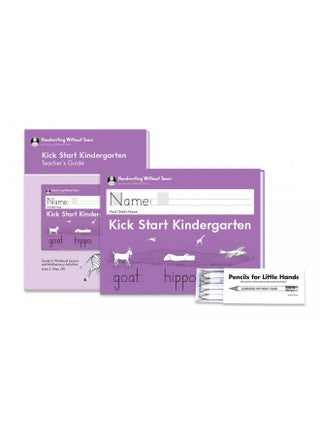 Handwriting Without Tears Kick Start Kindergarten Printing Bundle - Includes Kick Start Kindergarten Student Workbook, Teacher's Guide, and Pencils for Little Hands - pzsku/Z8DF0403F68441645F913Z/45/_/1731077879/06591f48-39c8-4848-8bfb-30f478cb1892