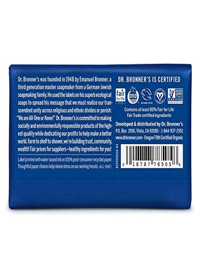 Dr. Bronner's صابون باري قياسي نقي (نعناع، 5 أونصة) - مصنوع من زيوت عضوية، للوجه، الجسم والشعر، لطيف ومرطب، قابل للتحلل، نباتي، خالٍ من القسوة، غير معدّل وراثياً (5 أونصة، عبوة من 2) - Image 3