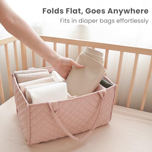 Konssy Faux Leather Baby Changing Mat, Waterproof, Wipeable & Portable Diaper Changing Pad for Travel or Home, Fits Perfectly in Diaper Bag, 30 x 17 inches (Fog Green,Beige) - Image 5