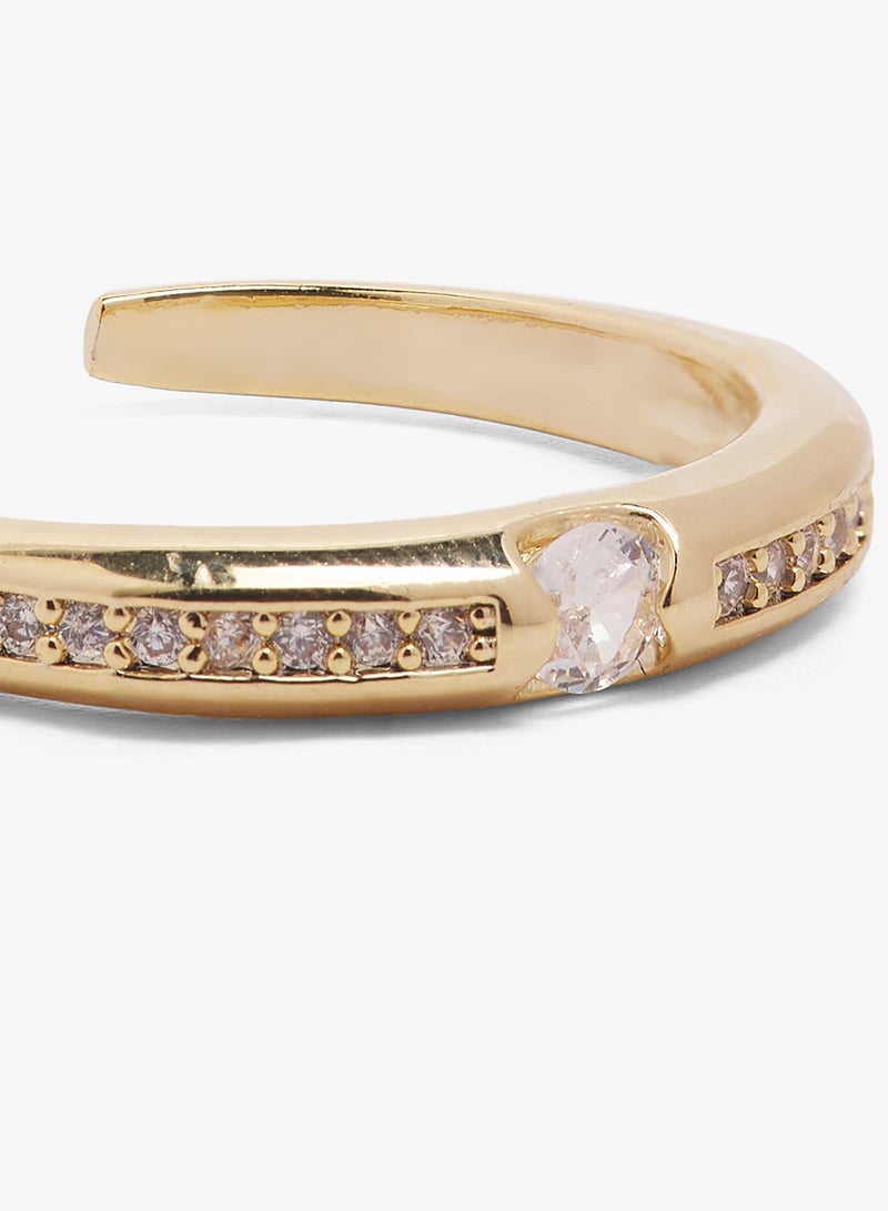 ايلا خاتم ذهبي مرصع بالزركون - Image 4