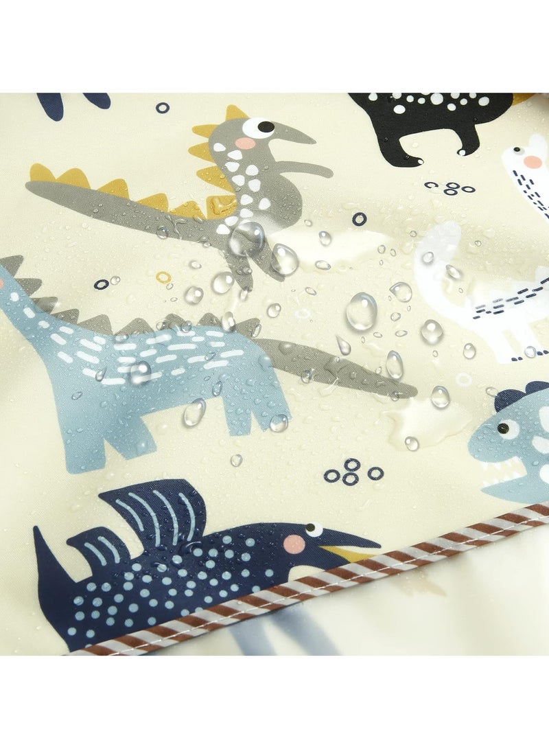 بيبي لاند 3 قطع من المرايل طويلة الاكمام ، مريلة باكمام طويلة مقاومة للماء للاطفال الرضع 6-36 شهر - Image 4