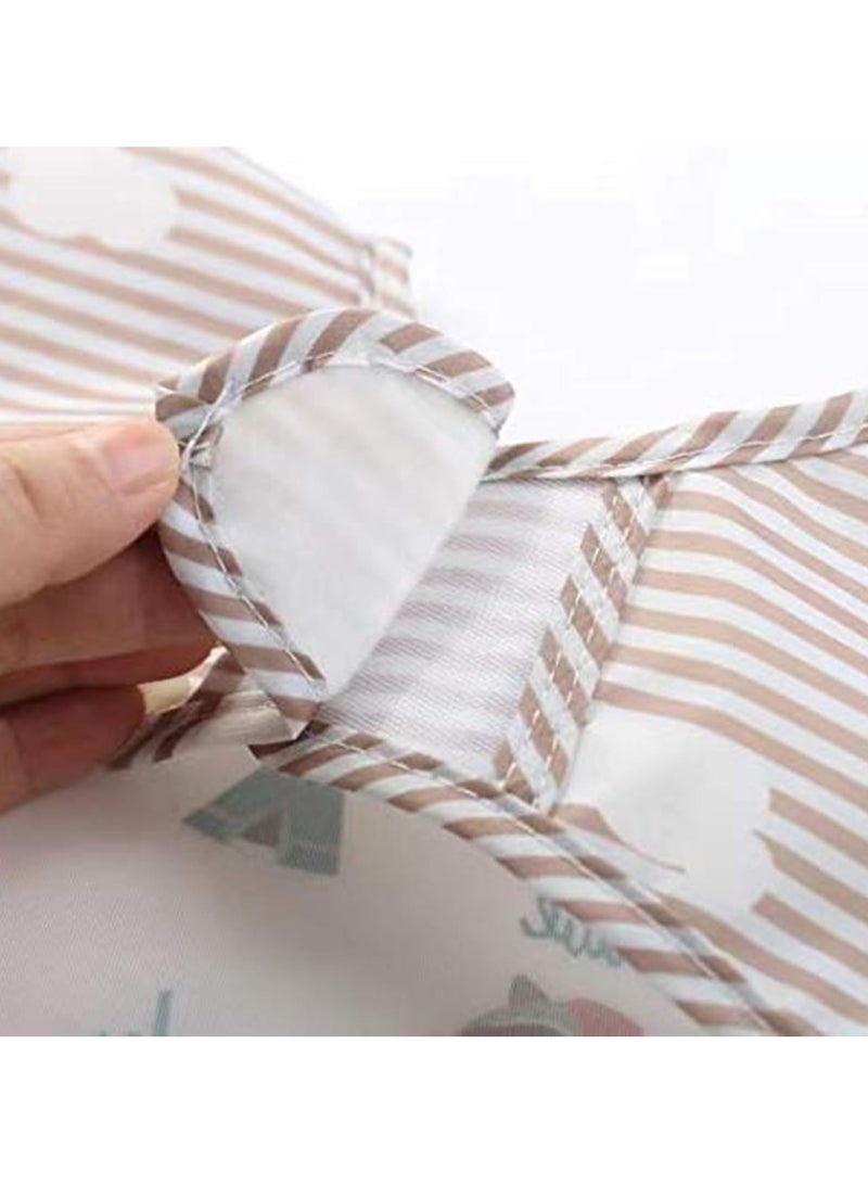 بيبي لاند 3 قطع من المرايل طويلة الاكمام ، مريلة باكمام طويلة مقاومة للماء للاطفال الرضع 6-36 شهر - Image 3