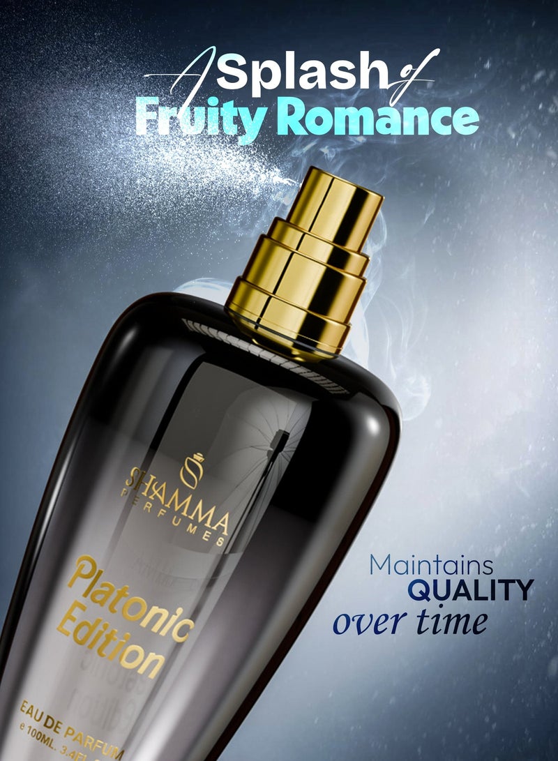 SHAMMA PERFUMES Shamma Perfume Platonic Edition 100ML – The Best Floral Oriental Perfume for Men and Women with Long-Lasting Strong Projection, a Luxurious Scent Perfect as a Gift for Him and Her, Offering a Fresh Bold and Elegant Fragrance - Image 5