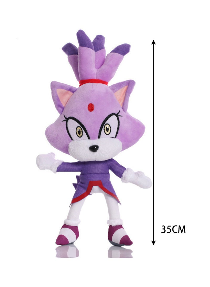 Cartoon Doll Doll Children Cute Anime Plush Toy (Purple ) - Image 2