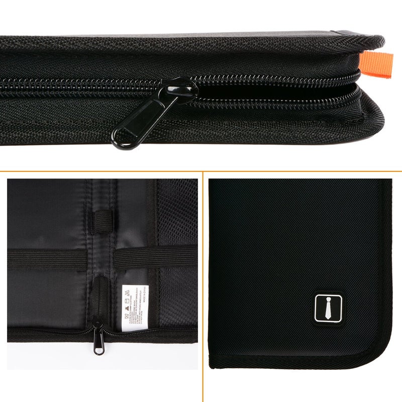 Hoshin Travel Tie Case, Cufflinks Necktie Storage Box Tie Holder Gift for Mens - Image 4