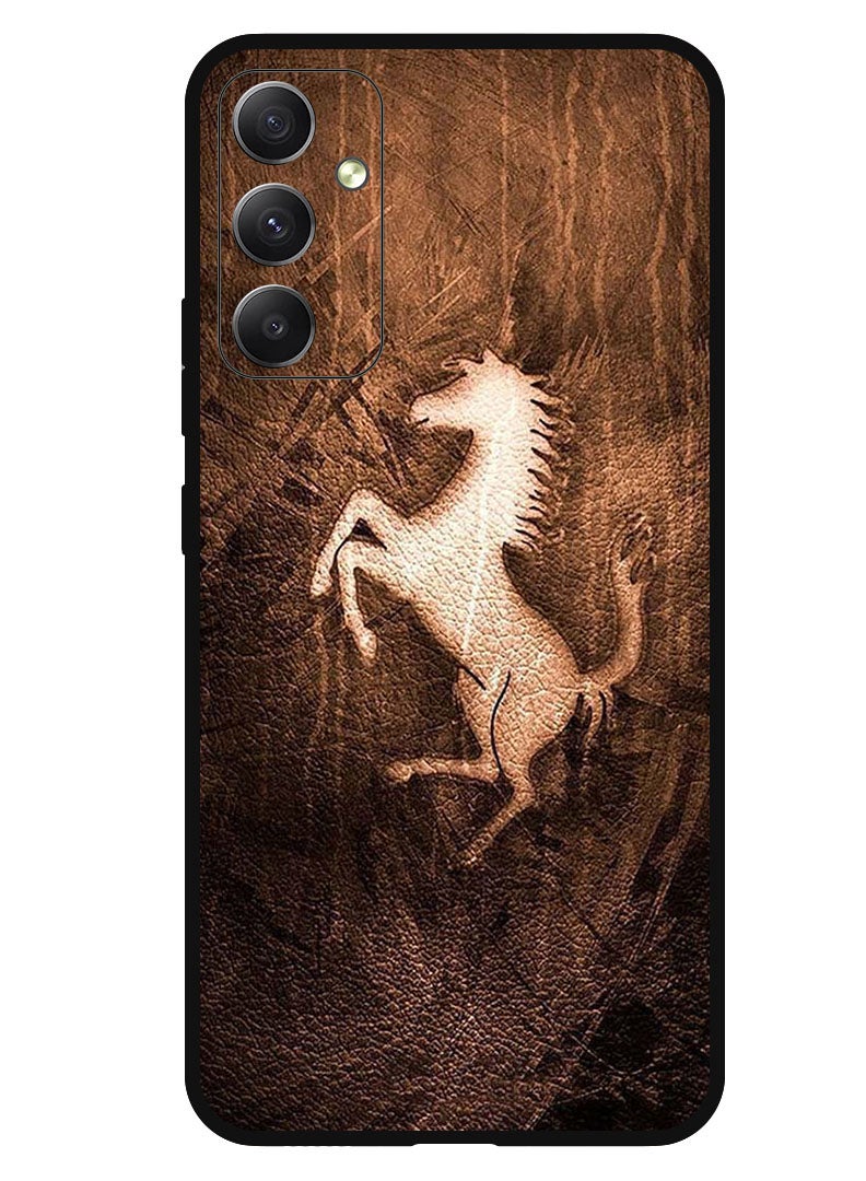 Theodor Protective Case Anti Scratch Shock Proof Bumper Cover For Samsung Galaxy M54 Leather Horse - Image 1