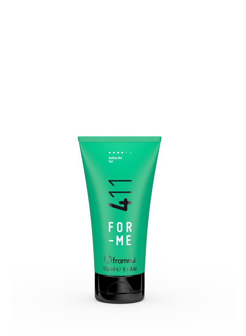 framesi FOR ME - 411 DEFINE ME GEL 150 ML | Strong, precise hold | FOR DEFINED STYLES - Image 1