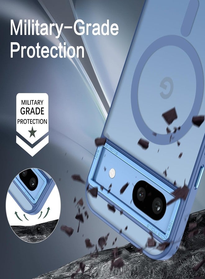 بنتوبين جراب BENTOBEN لهاتف Google Pixel 8a، جراب مغناطيسي لهاتف Google 8a [متوافق مع MagSafe]، غطاء حماية شفاف غير لامع رفيع مقاوم للصدمات وبصمات الأصابع والخدوش لهاتف Google 8a 6.1 بوصة، أزرق - Image 5