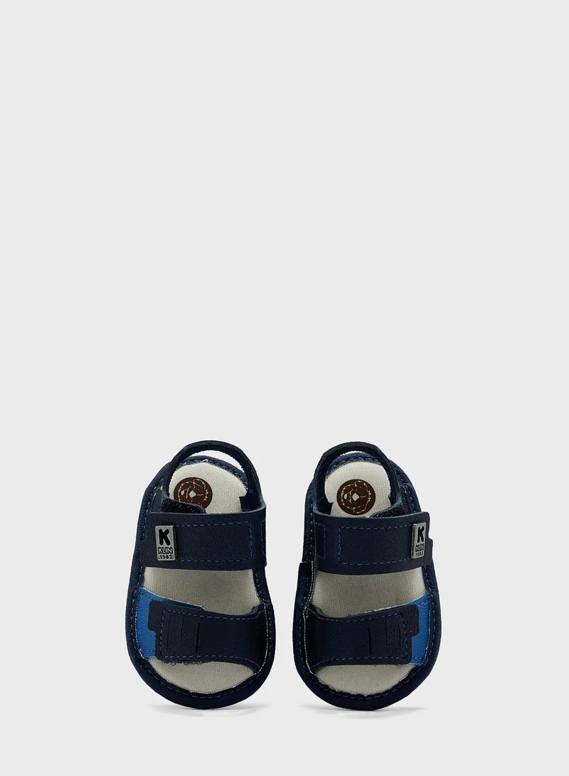 Klin Kids Logo Velcro Sandals