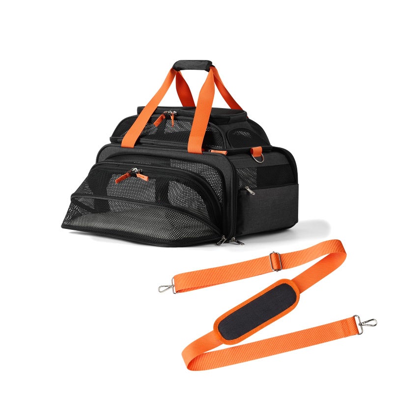 pidipiti 17x125x85 TSA Approved Expandable pet Carrier for ExtraSmall Dog Under 6 lbsSmallMedium cat Under 8 lbsfor jetblue and Other Airlines only Have 85 Height Space underseat - Image 2