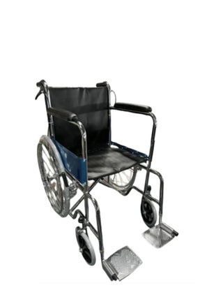 Wheelchair Chorme Steel Chair Adjustable & Foldable For Elderly, Disabled, Adults Weight Capacity - pzsku/Z8DF0D141E550E9F1A9A6Z/45/_/1727269376/96793d79-b0a5-4a68-85dd-507b68049b6d