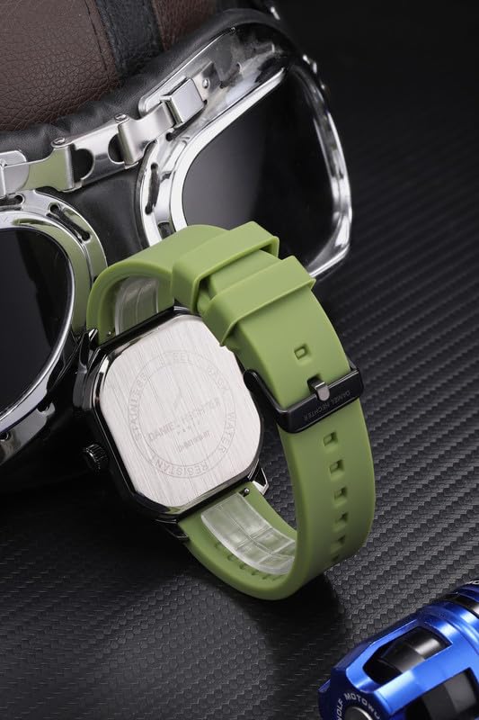 Daniel Hechter Paris Rivoli Collection Modern Analog Watch for Men with Octagon Dial and Silicon Band-DHM1003 - Image 5