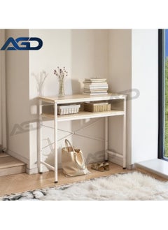 AGD Modern Simple Design 2-Tier Adjustable Console Table, Narrow Sofa Table for Entryway, Living Room, Hallway, and Bedroom  - Image 1