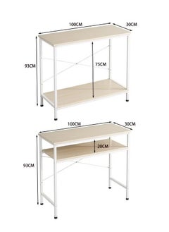 AGD Modern Simple Design 2-Tier Adjustable Console Table, Narrow Sofa Table for Entryway, Living Room, Hallway, and Bedroom  - Image 4
