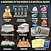 PIBEX Ancient Wonders Dig Kit Excavate 6 Treasure Landmarks Figurines 6 Rocks with History Learning Cards Wonders of The World Toy Archaeology Set STEM Party Favor Gifts for Boys Girls Age 6 - Image 3