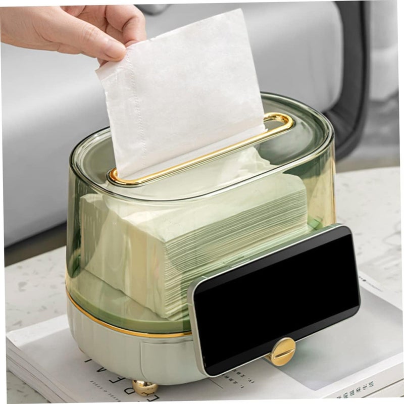 MAPPLE CREATION Home Tissue Box Cover Luxury Paper Towel Box, Living Room, High-end Creative Multi-Function Remote Control, Restaurant Napkin Paper Box Tissue Holder - Image 3