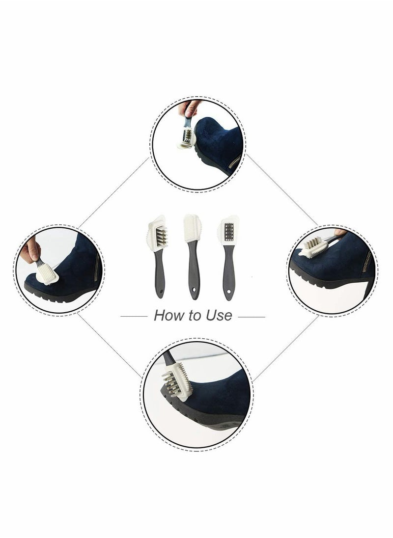 Excefore - Shoe Brush Set, 2 Pcs Suede Shoe Brush And Scrub Brush - Image 1