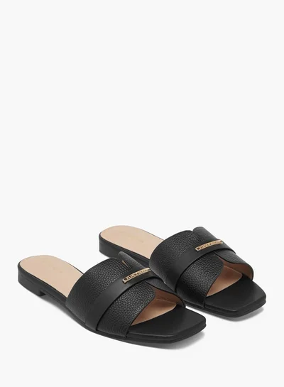 Flora Bella By Shoexpress Women Monogram Print Slip-On Sandals