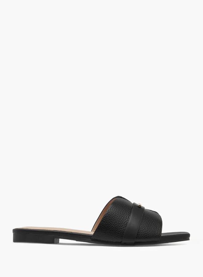 Flora Bella By Shoexpress Women Monogram Print Slip-On Sandals