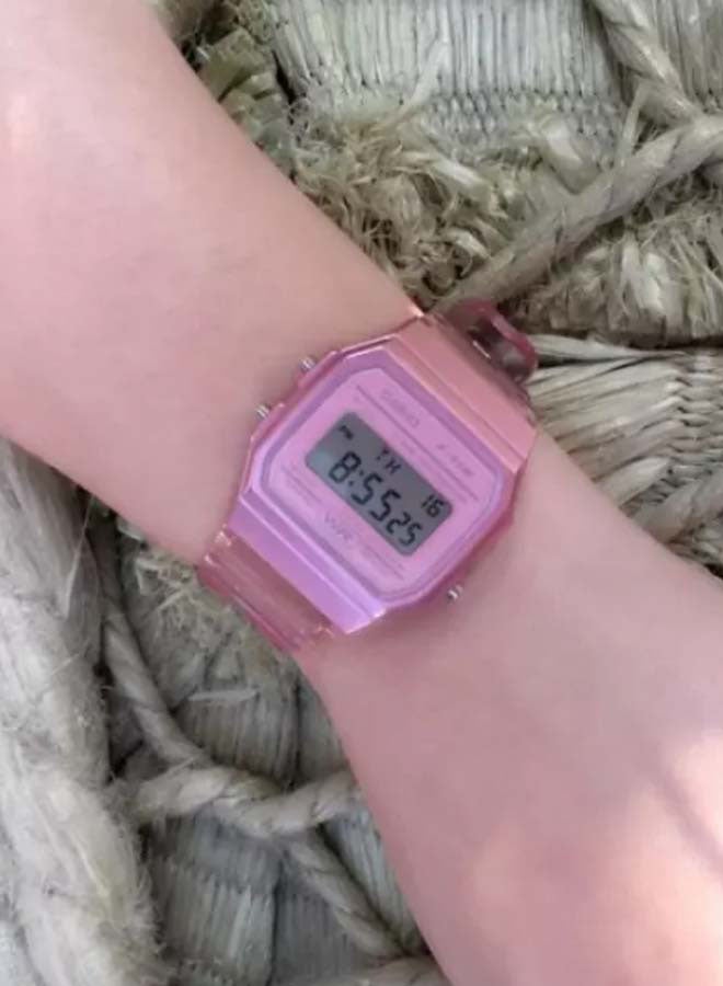 CASIO Women Youth Digital Watch F-91WS-4DF - 46 mm - Pink - Image 3