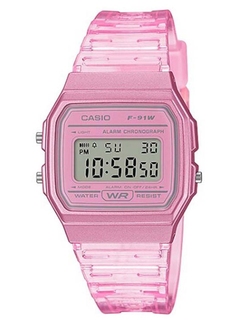 CASIO Women Youth Digital Watch F-91WS-4DF - 46 mm - Pink - Image 1