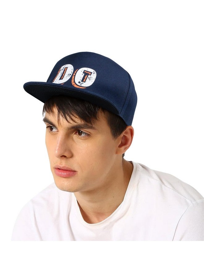 Vritraz Unisex Adjustable Polyester Plain Stylish Hip Hop Cap For Men And Women 16 Years To 17 Years (Dt Blue) - Image 1