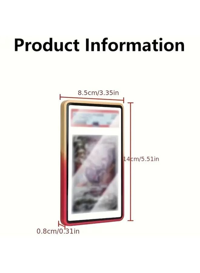 حافظة بطاقة مغناطيسية PSA CGC باللون الأخضر الداكن مع إطار سبائك وزجاج مقاوم للأشعة فوق البنفسجية - Image 3