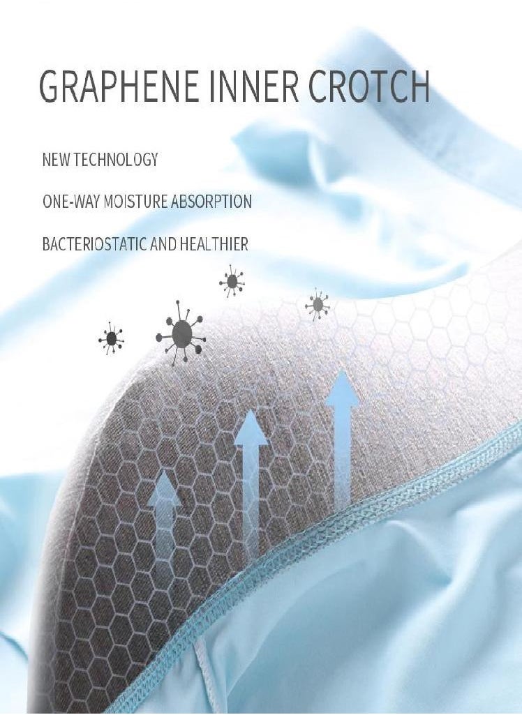 MIIOW - 1Pcs  Seamless Boxer Men Underwear Ice Silk Graphene Antibacterial Boxershorts Underpants Panties Underware Trunks - Image 1